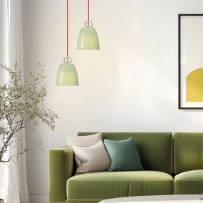 Lustră verde cu abajur din ceramică Sewilla – Candellux Lighting