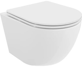 Mexen Lena vas de toaletă Rimless cu capac slim cu închidere lentă , duroplast, Albă - 30220300