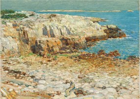 Tablou pe sticlă - Childe Hassam, A North East Headland, reproducere (70x50 cm)