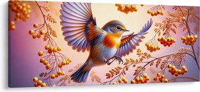 Tablou - Pasăre cu scoruș (120x50 cm)