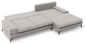 Colțar extensibil cu șezlong pe partea dreaptă Windsor &amp; Co Sofas Planet, gri deschis