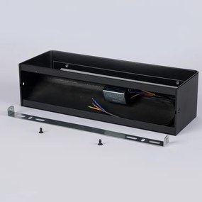 Brilagi - Aplica LED de exterior DONNANI, 12W, 230V, 30 cm, negru, IP44