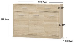 Comodă Terrell (Stejar sonoma). 1053282