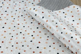 BAMBINO 47890 covor lavabil Puncte pentru copii anti-alunecare - alb / maro
