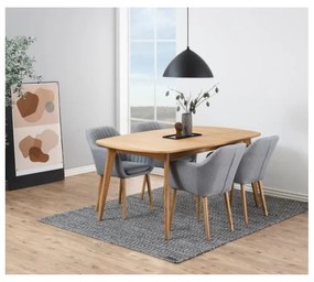 Masă extensibilă în decor de stejar Actona Marte Dining, 180 x 102 cm