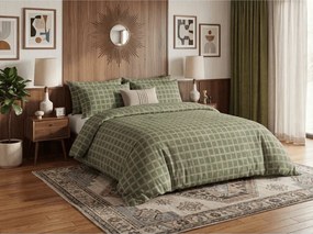 Lenjerie de pat din bumbac Renforce BLOMORA verde Dimensiune lenjerie de pat: 70 x 90 cm | 140 x 200 cm