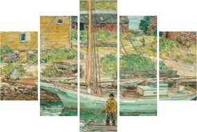 Tablou - Childe Hassam, Oyster Sloop, Cos Cob, reproducere (150x105 cm)