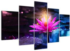 Tablou cu lotus pe apă (150x105 cm)
