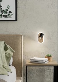 Eglo 901631 - Aplica de perete tip spot RIMBOCCHI LED/7W/230V maro/negru