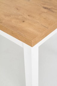 Masa extensibila Tiago lancelot/alb - L 140-220 x l 80 x h 76 cm
