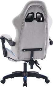 Scaun de birou/gaming, gri/albastru, ZODIA
