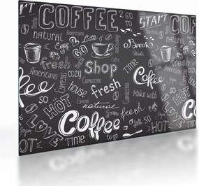 Tablou pe sticlă - Coffee (70x50 cm)