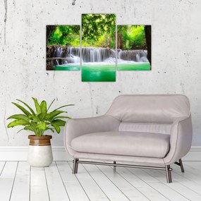 Tablou - cascada din Kanchanaburi, Thailanda (90x60 cm)