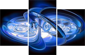 Tabloul abstract albastru (90x60 cm)