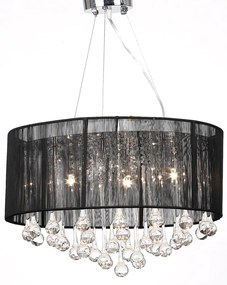 Candelabru cu 85 cristale, Negru
