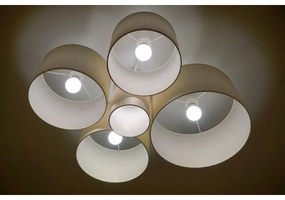 Duolla - Plafonieră ROLLER PENTO 5xE27/60W/230V auriu