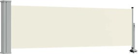 vidaXL Copertină laterală retractabilă de terasă, crem, 80 x 300 cm