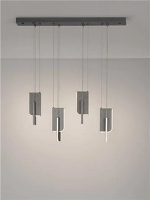 Lustra LED suspendata liniara design decorativ 3000K TOTEM