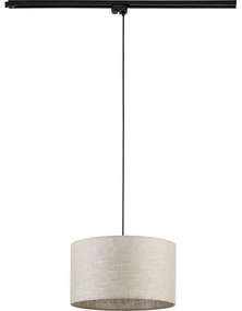 Lustră pe cablu pentru sistem de șină TRACER 1xE27/15W/230V d. 38 cm negru/gri