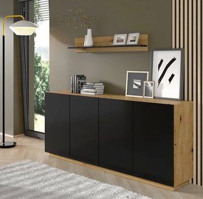 Raft Aurora 120 (Stejar artisan + negru mat). 1124842