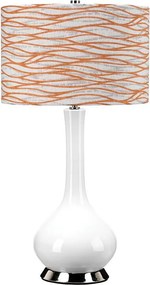 Elstead MILO-PN-TL-LORA - Lampă de masă MILO 1xE27/60W/230V, alb/portocaliu