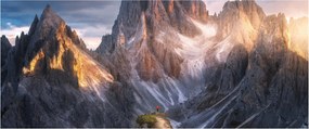 Tablou - Panoramă de munte (120x50 cm)