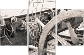 Tablou - Cârma de barcă cu vele (90x60 cm)