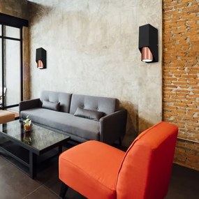 Aplică WALL 1xGU10/8W/230V neagră/cupru