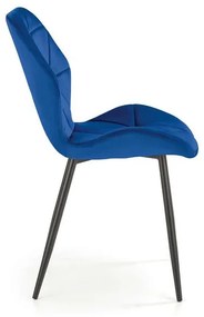 Scaun K453 velvet bleumarin