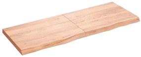 vidaXL Raft de perete maro deschis 160x60x(2-6) cm lemn stejar tratat