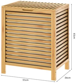Deuba Cos de rufe din bambus - 62L
