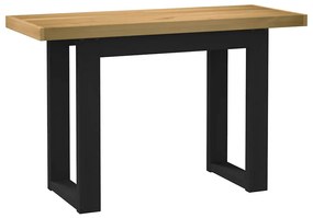 vidaXL Birou NOAIN Picioare în formă U 120x50x75 cm lemn masiv de pin