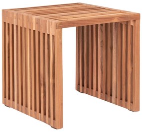 Măsuță auxiliară lemn masiv de tec 40x40 cm Pego – House Nordic