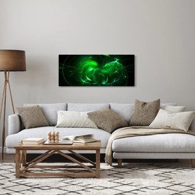 Tablou - abstracție verde (120x50 cm)