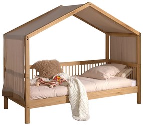 Set FORREST OAK format dintr-un Pat copii Vipack (90 x 200 cm) și un set textil asortat.
