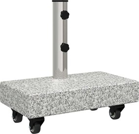 vidaXL Bază pentru umbrelă Gri 45 x 25 x 45 cm Granit