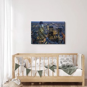 Tablou - Panorama de seară a Londrei (90x60 cm)