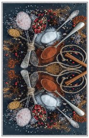Covor Bucatarie HMNT536, 50x80 cm, Rosu