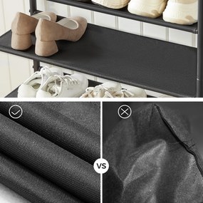 Raft pentru pantofi E1035 OLW, lemn vechi, 3 etaje