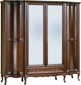 Dulap lemn masiv Weston 4 usi, 206 × 63 × 206 cm