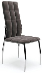 Scaun de bucaterie Darwin, gri/argintiu