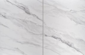 Masa extensibila Dancan marmura alba/gri - L160-220 cm