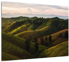 Tablou - Priveliște spre dealurile din Thailanda (70x50 cm), în 40 de alte dimensiuni noi