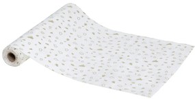 Traversa de masa cu model auriu, 28 x 300 cm