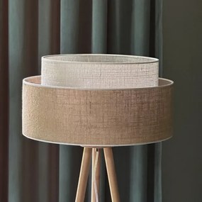 Lampadar YUTE Duolla BOHO 1xE27/15W/230V d. 45 cm maro/crem