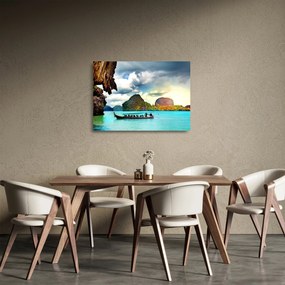 Tablou pe sticlă - Golful Phang Nga (70x50 cm)