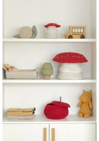 Coș de jucării pentru copii roșu-crem din material textil ø 38x33 cm Big Mushroom – Lorena Canals