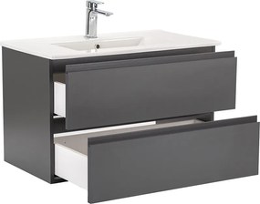 Vario Pull 80 dulap de bază cu chiuvetă antracit-antracit