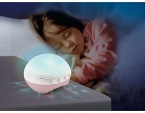 Carusel pentru pătuț cu sunete și proiector 3 în 1 Infantino 3xAAA roz