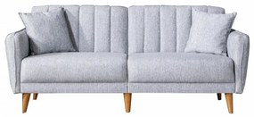 Canapea Extensibilă cu 3 Locuri Aqua, Gri